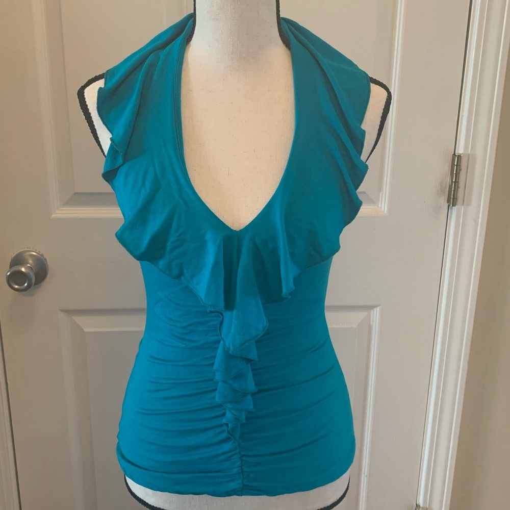 Turquoise halter top